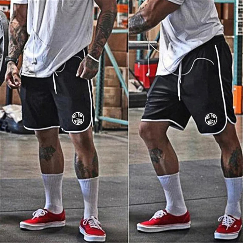 Men's Running Shorts Mens Gym Sports Shorts Male Mesh Quick Drying Training Exercise Jogging Fitness Shorts with pocket