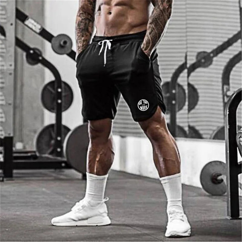 Men's Running Shorts Mens Gym Sports Shorts Male Mesh Quick Drying Training Exercise Jogging Fitness Shorts with pocket