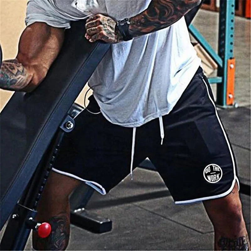 Men's Running Shorts Mens Gym Sports Shorts Male Mesh Quick Drying Training Exercise Jogging Fitness Shorts with pocket