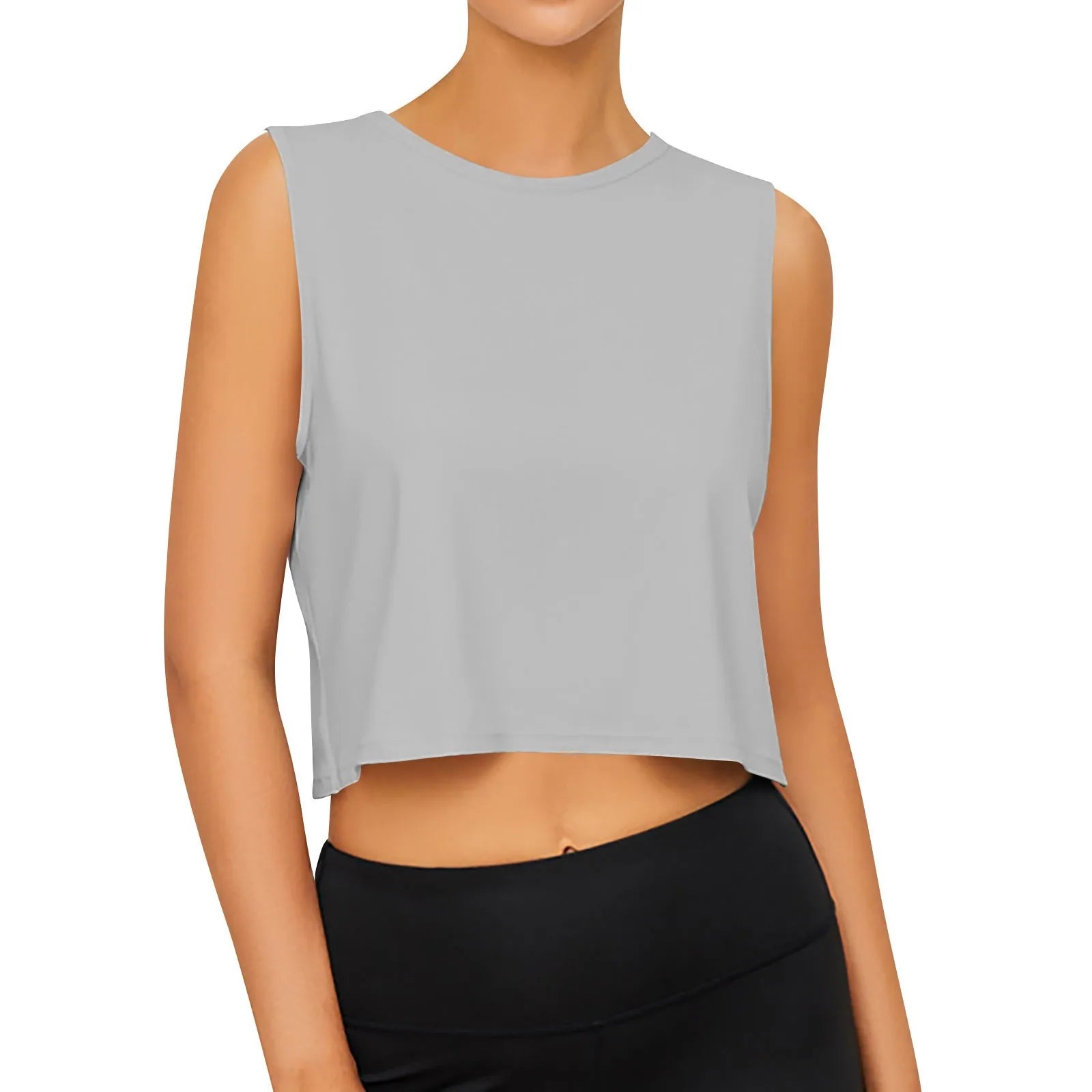Sports Shirt Vest Loose Seamless Breathable Quick Drying Top Gym Running Fitness Yoga Clothing Lightweight Tops For Women
