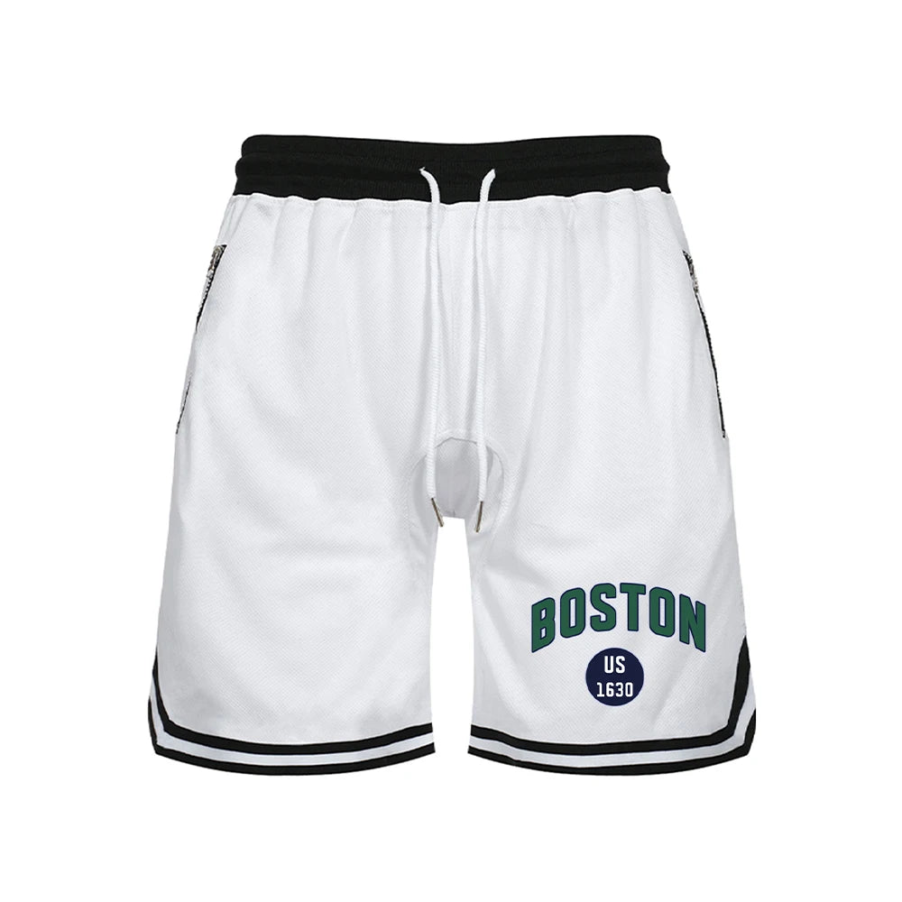 Men's Fitness Joggers Casual Breathable Short Sports Basketball Shorts Mesh Quick Dry Gym Shorts for Male Pants Summer