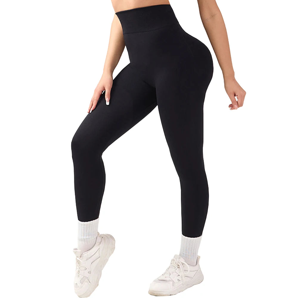 Women's Sports Leggings Yoga Pants Gym Leggings - Comfortable Fitness Trousers for Active Women Seamless yoga pants high waisted
